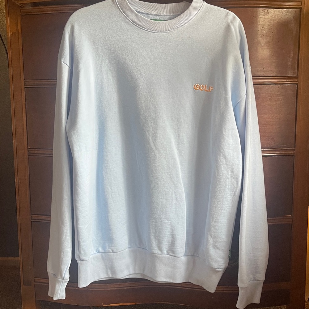 Golf Wang x Tyler The Creator Blue Crew Pullover Sweatshirt L